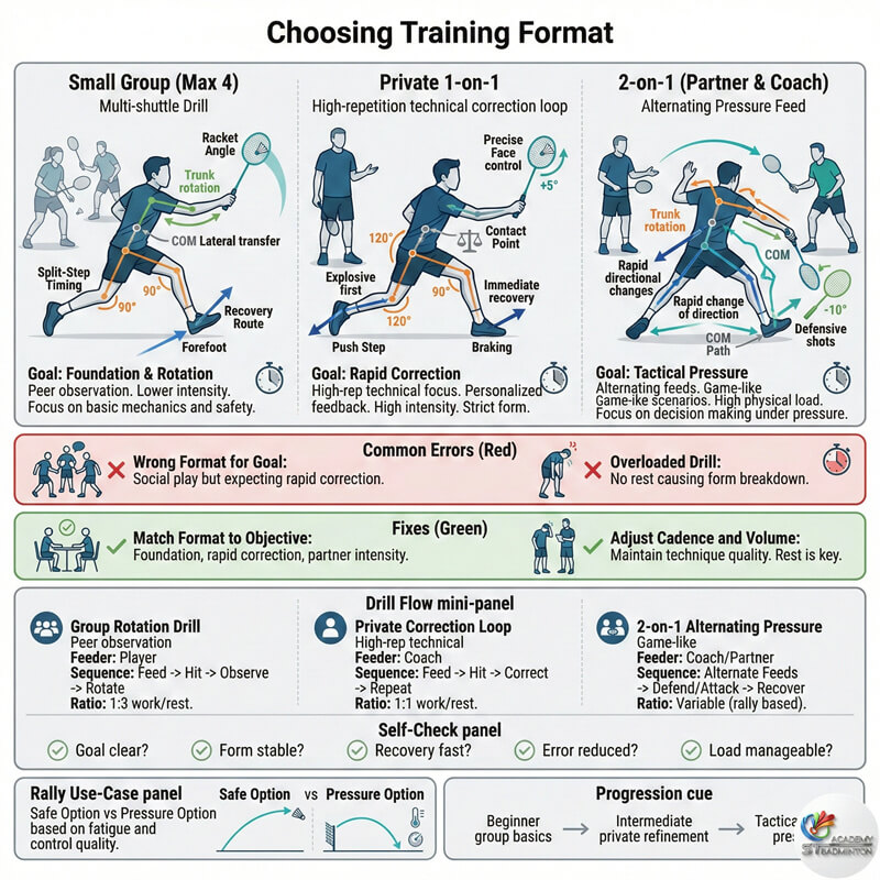 在甲洞选择小组课还是私人羽毛球教练？