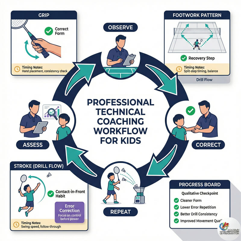 Huấn luyện viên Eric Chuar dạy kỹ thuật cầu lông tại Setapak