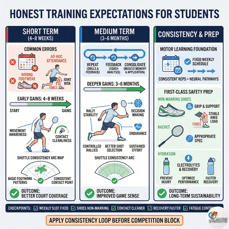 Eric Chuar 教练在巴生教授技术性羽毛球私教课