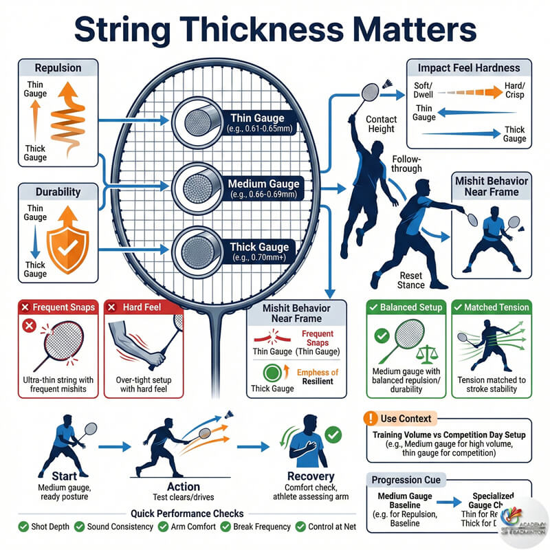 Coach Eric advising a student on restringing frequency in Malaysia