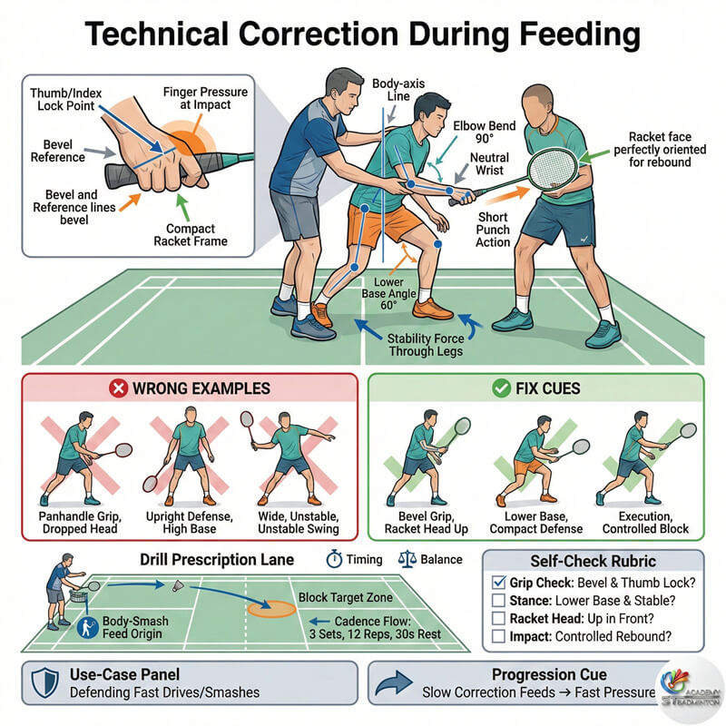 Coach correcting defensive stance during rapid feeding drill in Selayang