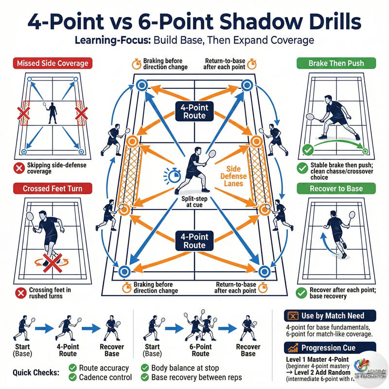 Coach correcting split-step timing for adult learner