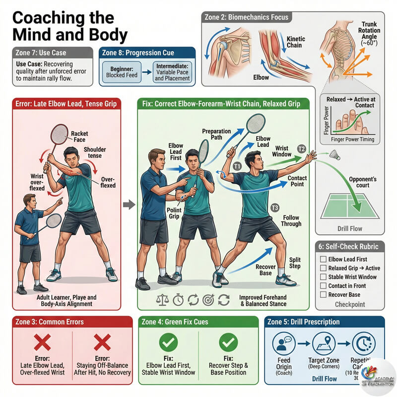 Coach guiding player to reset after a mistake in Setapak Malaysia