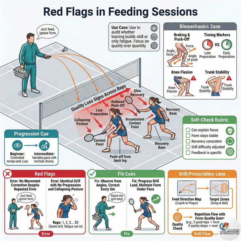 Coach identifying red flags in technique during training session in Kuala Lumpur
