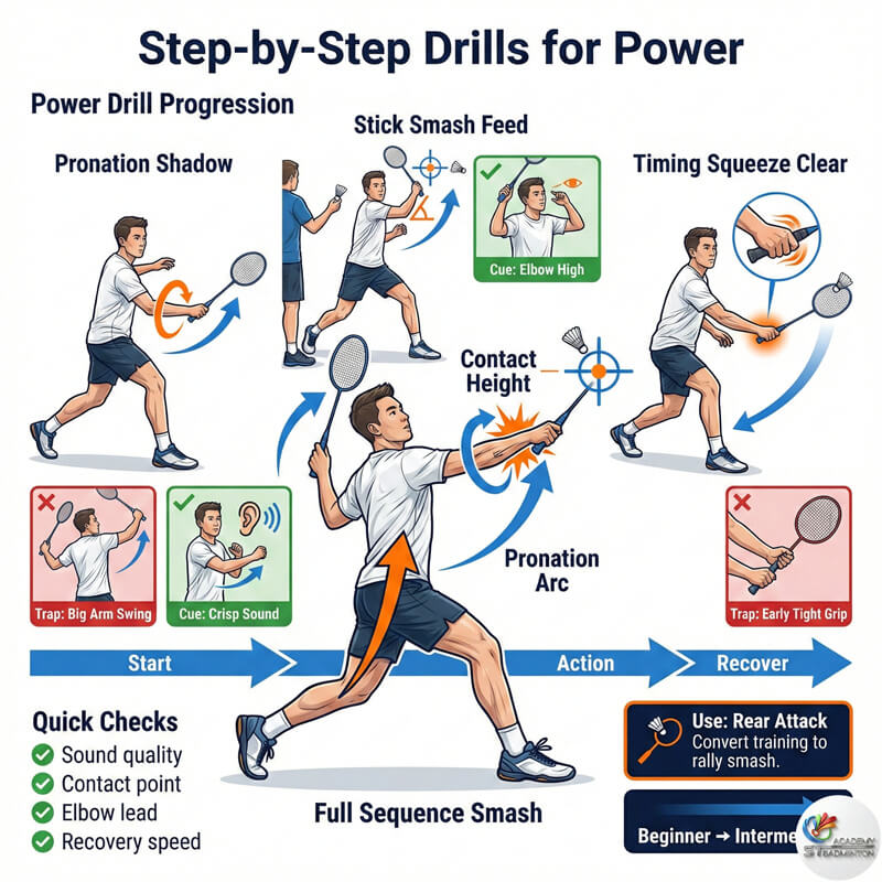 Coach observing student progress in smash consistency over weeks