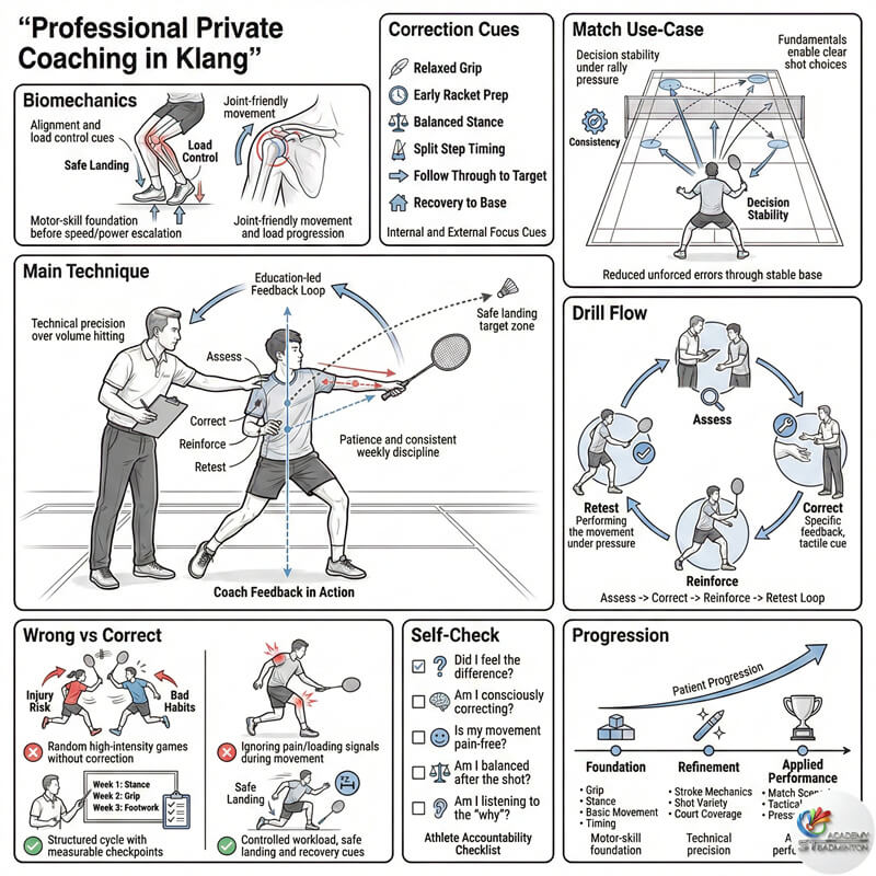 教練在巴生谷提供個人與私人羽毛球指導