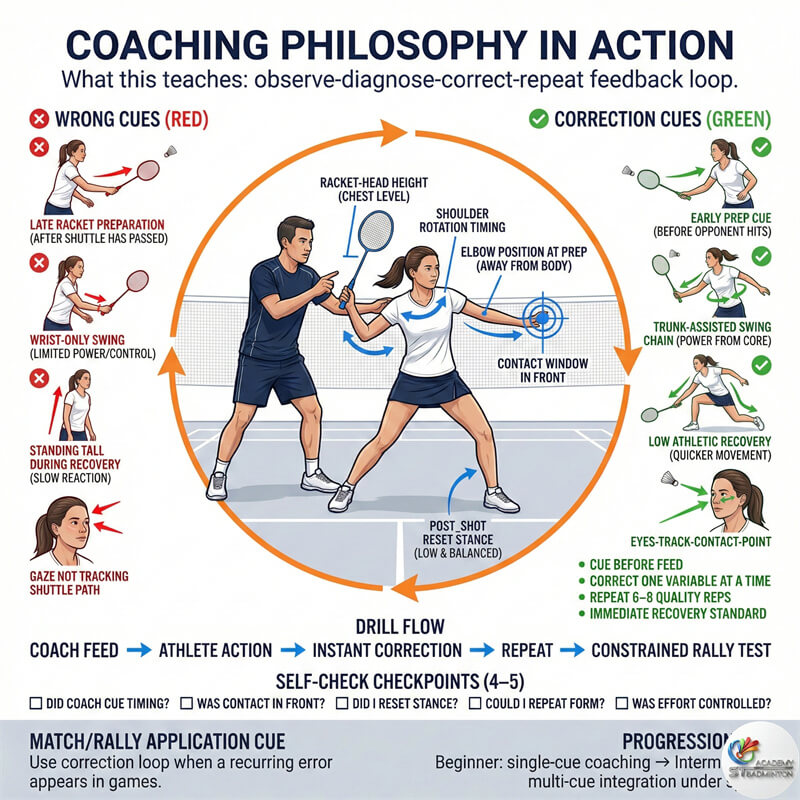 Coach providing private badminton coaching for women in Klang