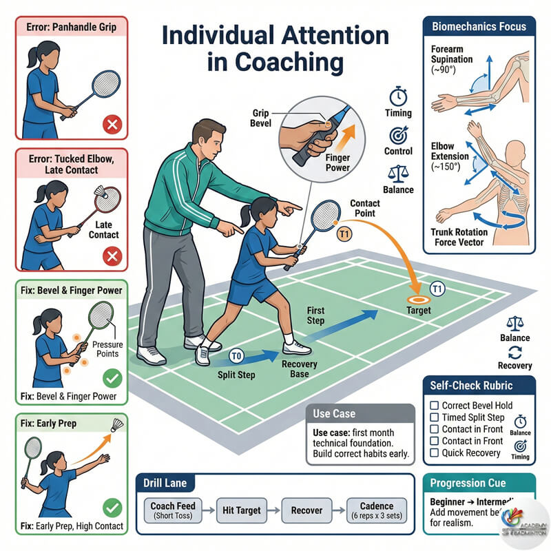 Dedicated coach providing individual attention to juniors in Setapak Kuala Lumpur