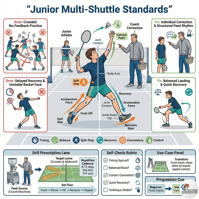 Junior player from Setapak and Wangsa Maju doing high-intensity feeding drills