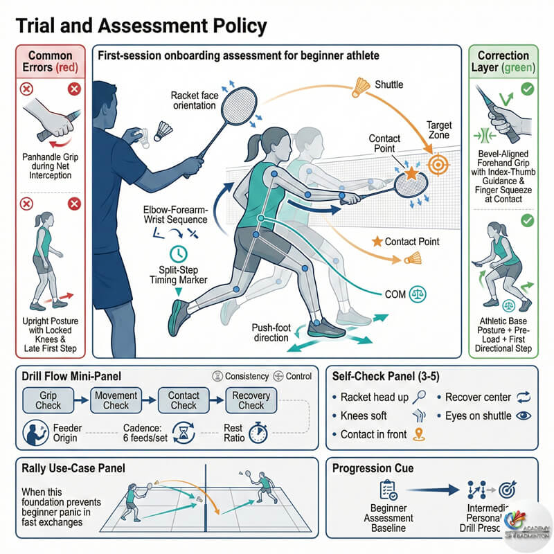 甲洞羽毛球试课政策与新生评估课程详情