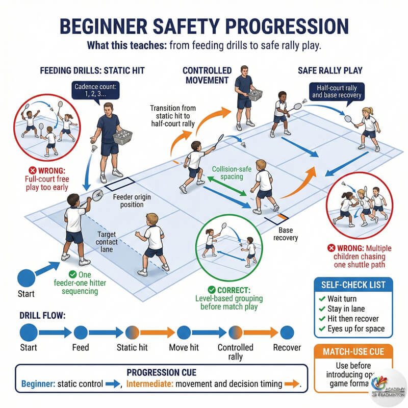 Kids group practice doing shadow footwork drills