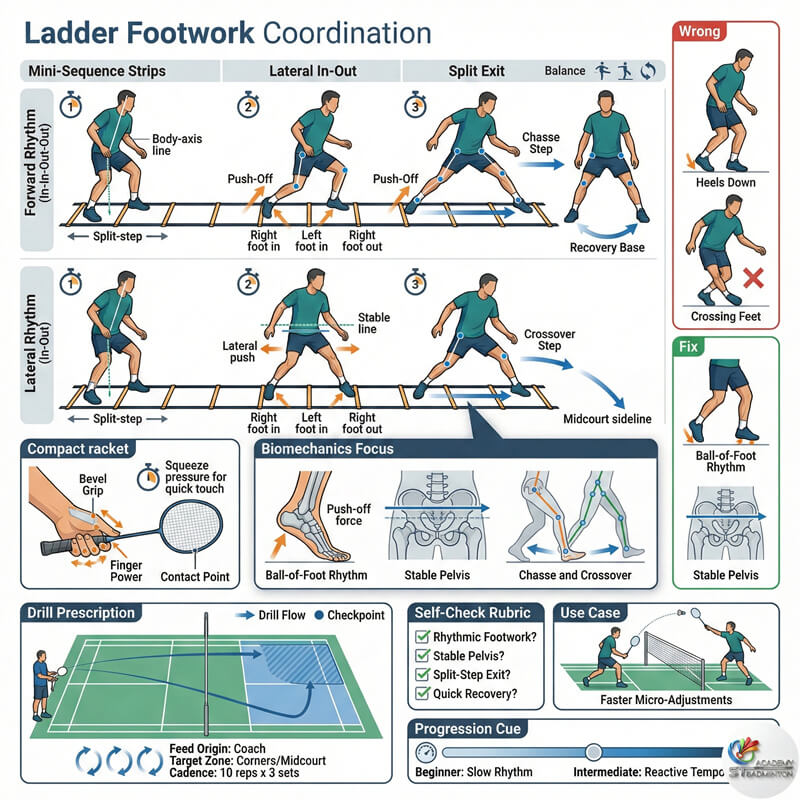 Ladder drill training for footwork coordination in Selayang