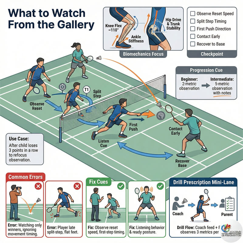 Parents watching junior badminton training session in Setapak Kuala Lumpur