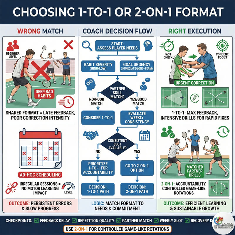 巴生私人羽毛球教练提供一对一技术反馈