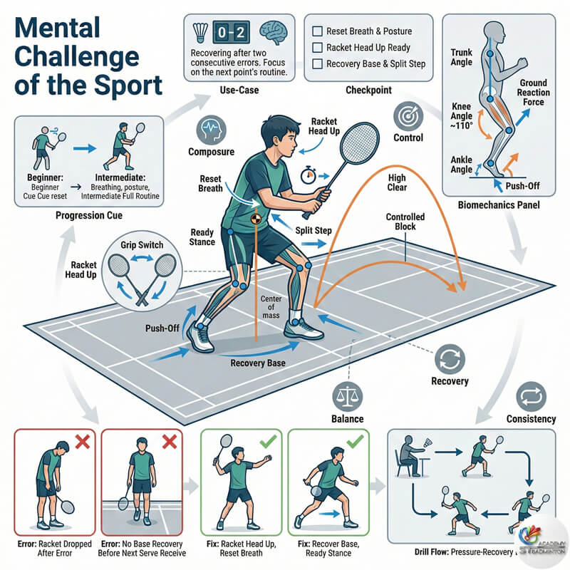 Player reflecting alone on court after match in Kuala Lumpur badminton hall ST Badminton Academy