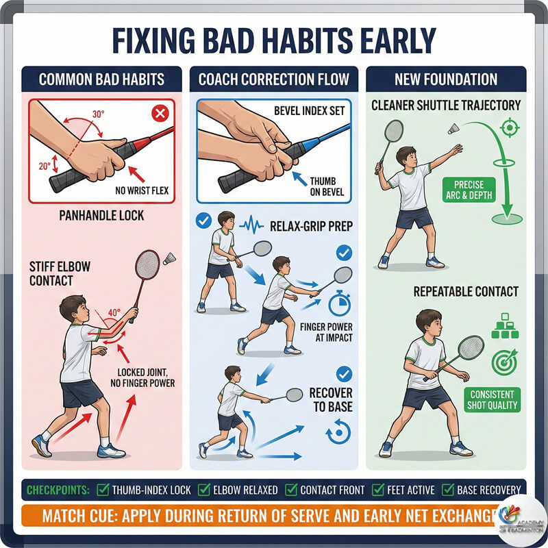 巴生学生通过私人羽毛球训练纠正坏习惯