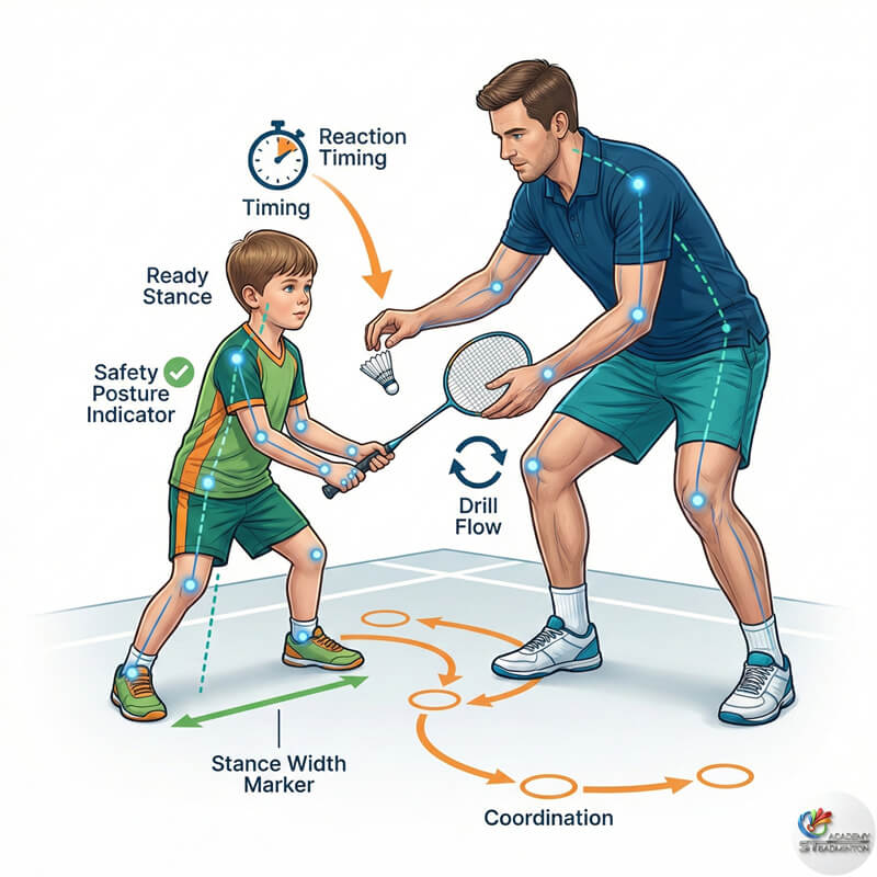 Pelatihan bulutangkis profesional dekat LRT Sentul dan Jalan Pahang