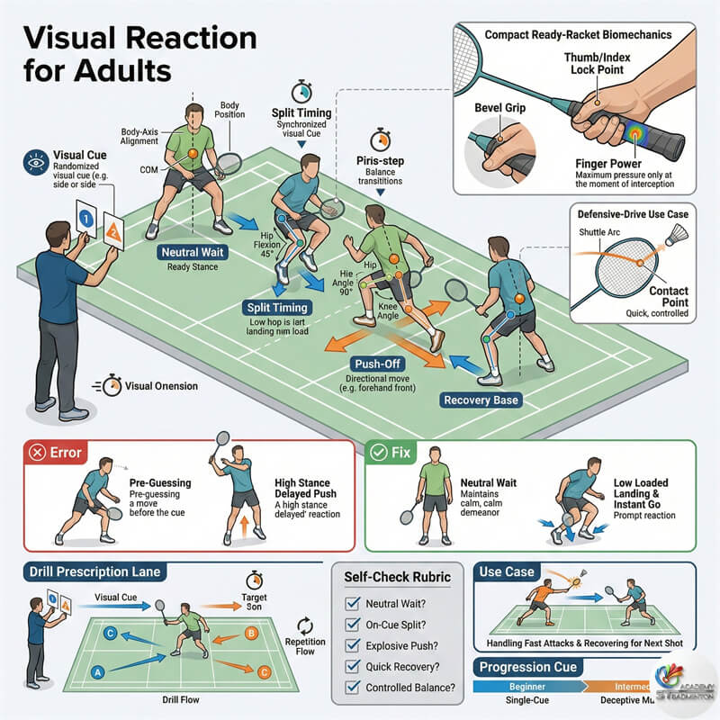 Reaction time training with visual cues for adults in Setapak