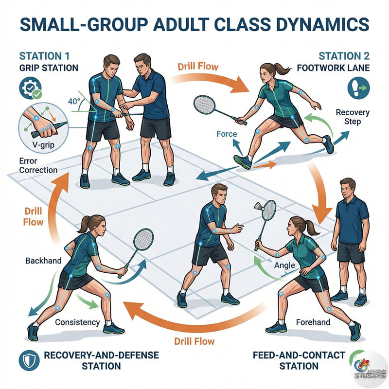 Setapak Central 附近的小班制成人羽毛球课