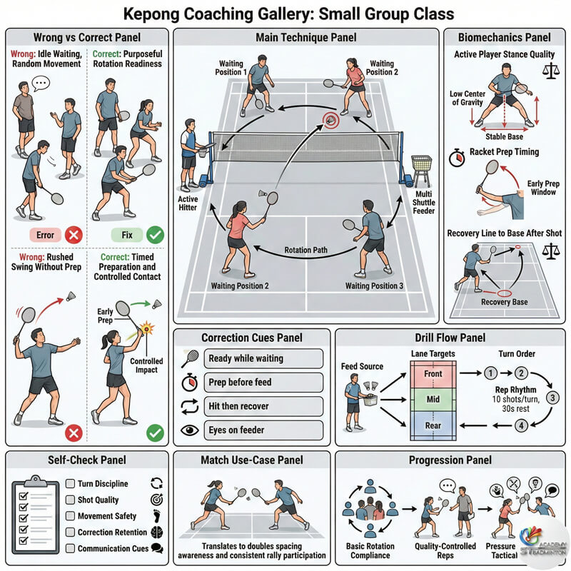 吉隆坡北区最多4名学生的小组羽毛球课