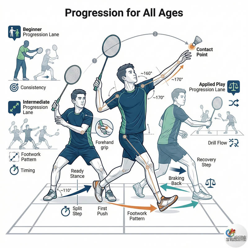 Small group badminton coaching for kids and adults at ST Badminton Academy