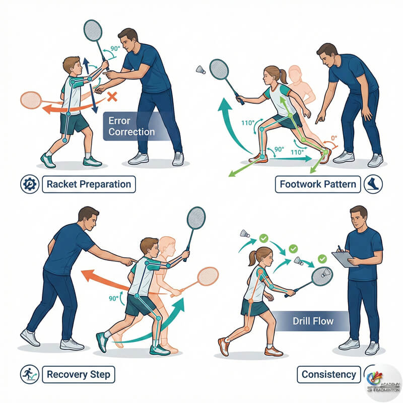士拉央 Taman Desa Bakti 社区礼堂的小组羽毛球训练