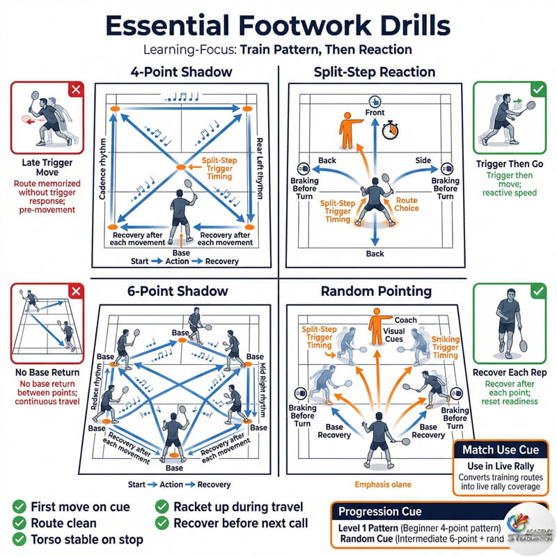 Student checking their results on a footwork progress tracking chart