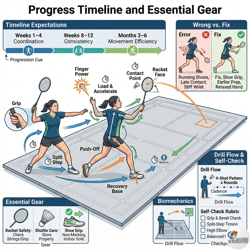Siswa belajar fondasi bulutangkis yang benar di Setapak