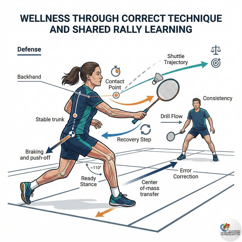 吉隆坡职场员工的羽毛球技术指导