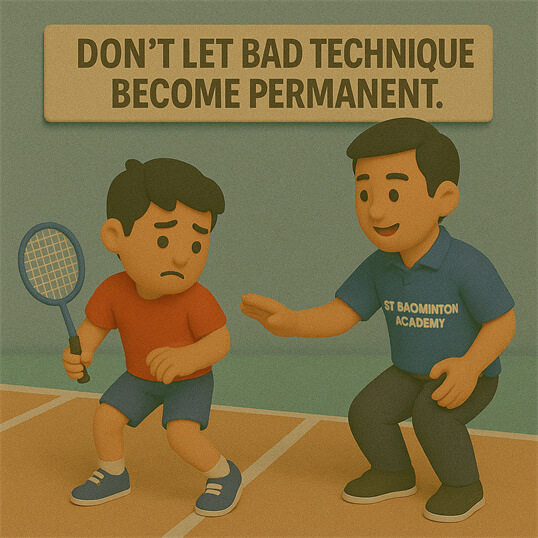 Proper training structure for young badminton players in KL area
