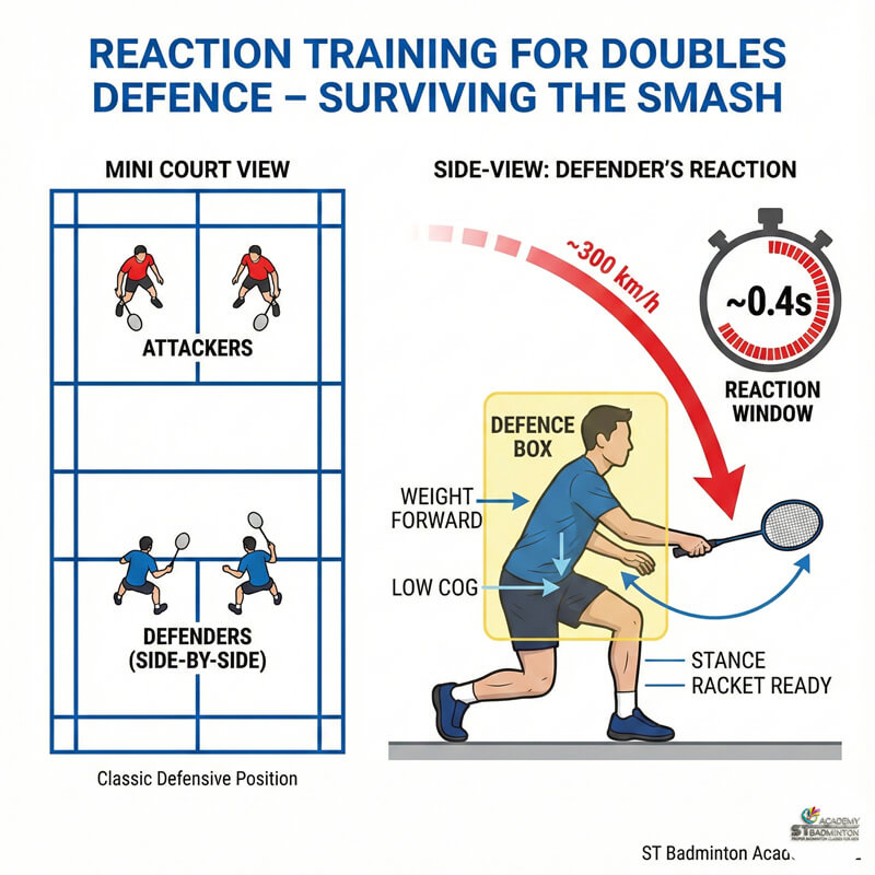 Adult player practising defence to attack transition in Setapak training Malaysia