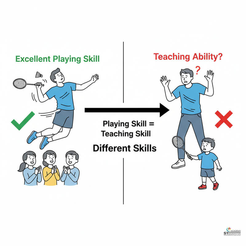 Parents and adults in Kuala Lumpur learning that knowing how to play does not mean knowing how to teach badminton