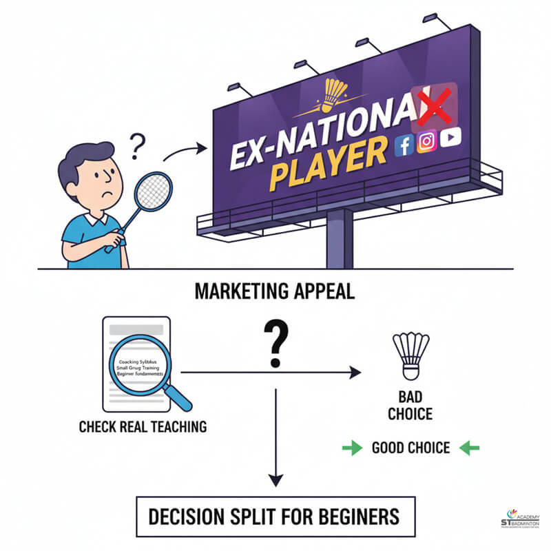 Parents in Kuala Lumpur learning how to choose a good quality badminton coach for children and adults