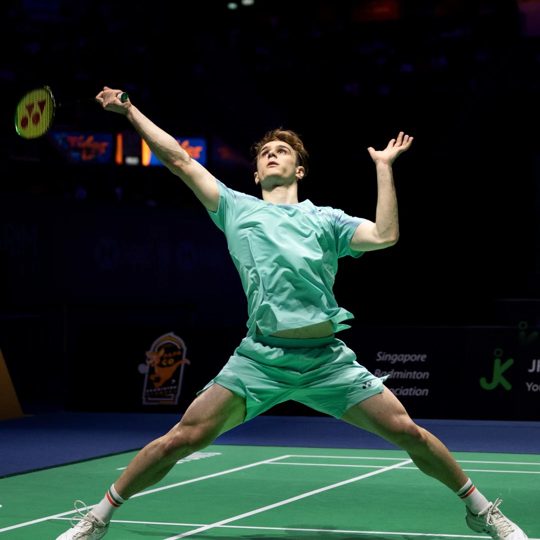 Alex Lanier France professional badminton player and world champion in action Alex Lanier in action at the Singapore Open 2026 (CC BY-SA 4.0, Wikimedia Commons)