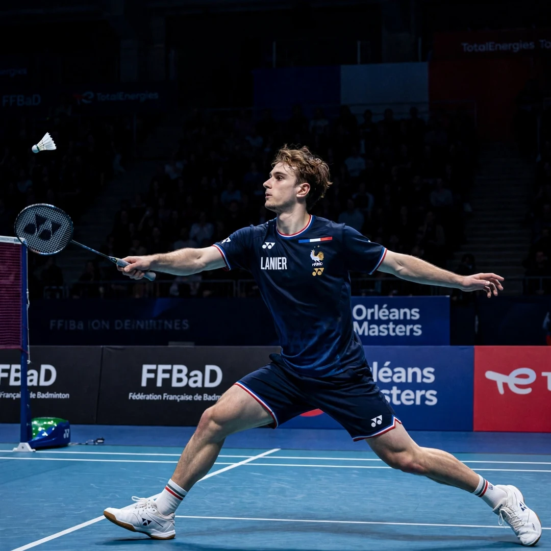 Alex Lanier backhand cross-court drive during a match Alex Lanier backhand technique (AI-generated)