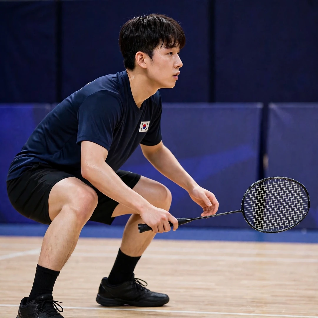 Cho Hyeon Woo in a low defensive stance (AI-generated) Cho Hyeon Woo in a low defensive stance (AI-generated)