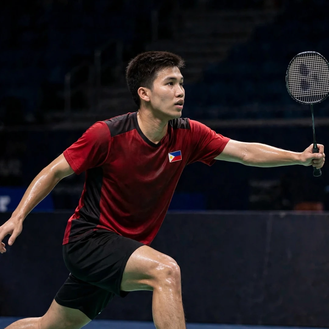 Clarence Villaflor during his semi-final run at the Azerbaijan International 2026 in Baku (AI-generated) Clarence Villaflor during his semi-final run at the Azerbaijan International 2026 in Baku (AI-generated)