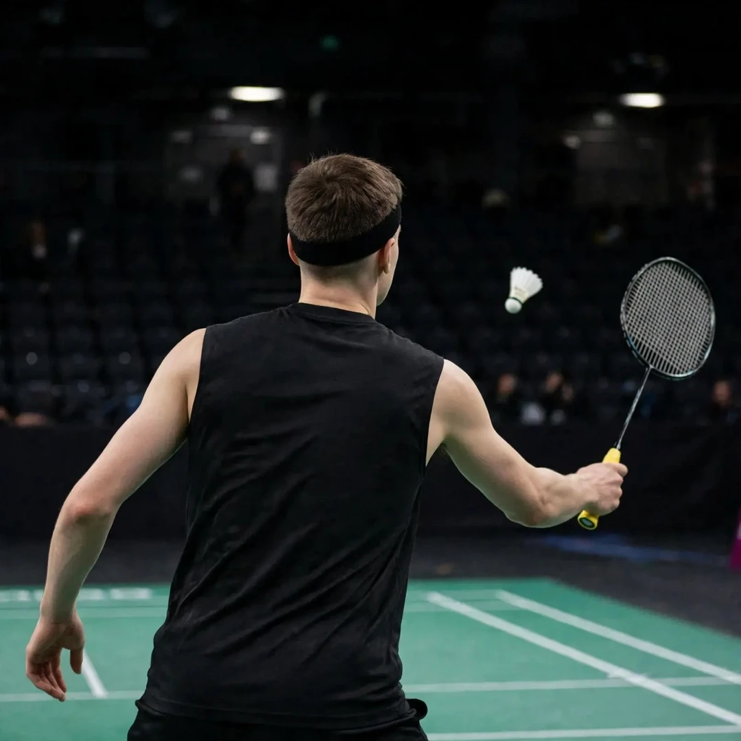 Dmitriy Panarin playing a forehand drive, seen from behind (AI-generated) Dmitriy Panarin playing a forehand drive, seen from behind (AI-generated)