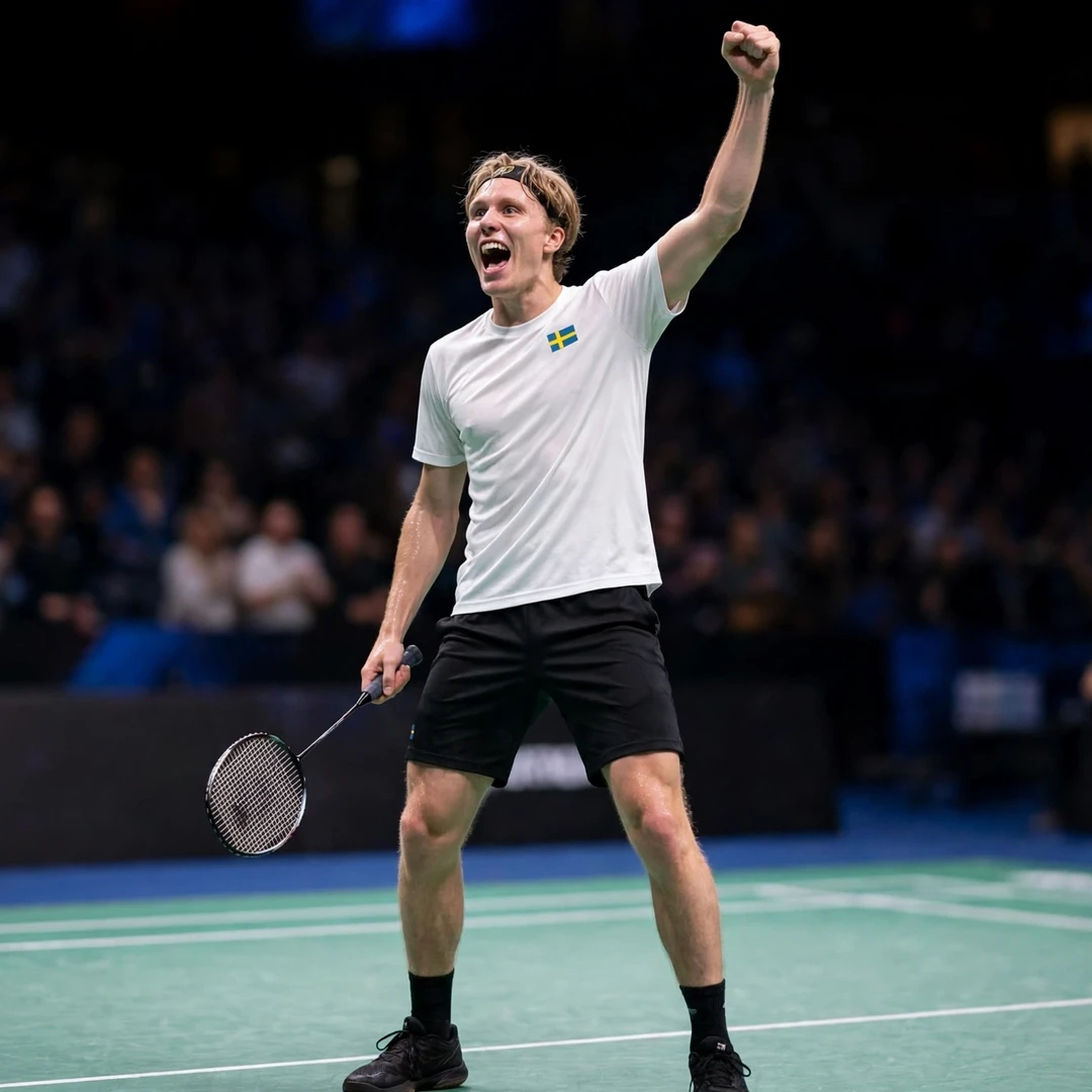 Gustav Bjorkler celebrating a match victory (AI-generated) Gustav Bjorkler celebrating a match victory (AI-generated)