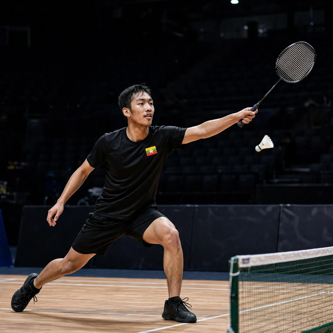 Hein Htut at the 2026 World Championships in New Delhi (AI-generated) Hein Htut at the 2026 World Championships in New Delhi (AI-generated)