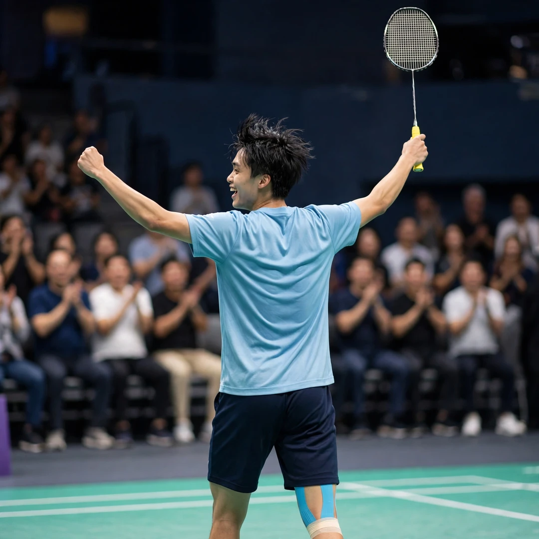 Huang Yu celebrating a victory (AI-generated) Huang Yu celebrating a victory (AI-generated)