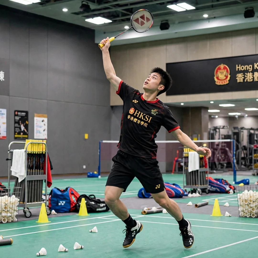 Jason Gunawan training at Hong Kong Sports Institute Jason Gunawan training at the Hong Kong Sports Institute (AI-generated)