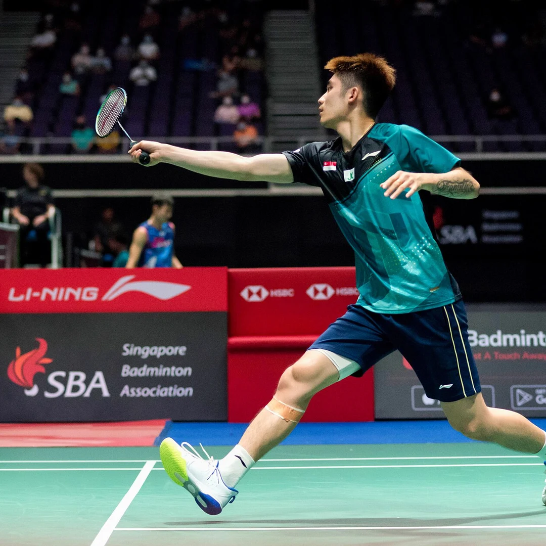 Jia Heng Teh Jia Heng Teh of Singapore competing at the 2022 Singapore Open