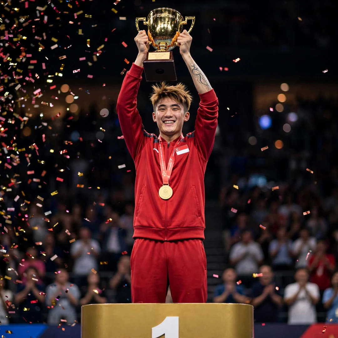 Jia Heng Teh Thailand Masters trophy Jia Heng Teh lifting the 2025 Thailand Masters trophy (AI-generated)