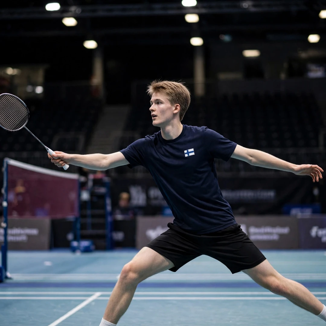 Joakim Oldorff stretched out on the backhand side (AI-generated) Joakim Oldorff stretched out on the backhand side (AI-generated)