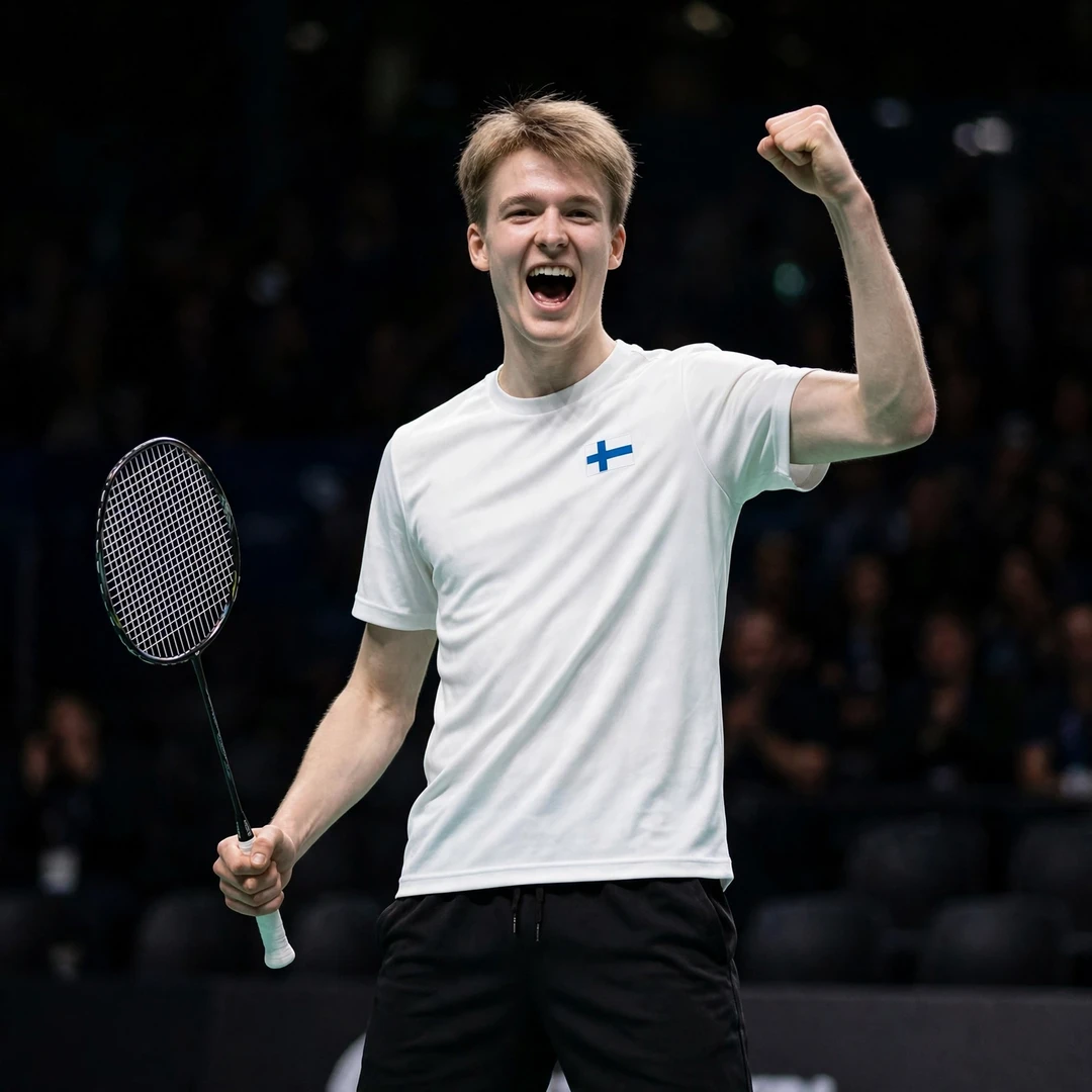 Joakim Oldorff celebrating a victory (AI-generated) Joakim Oldorff celebrating a victory (AI-generated)