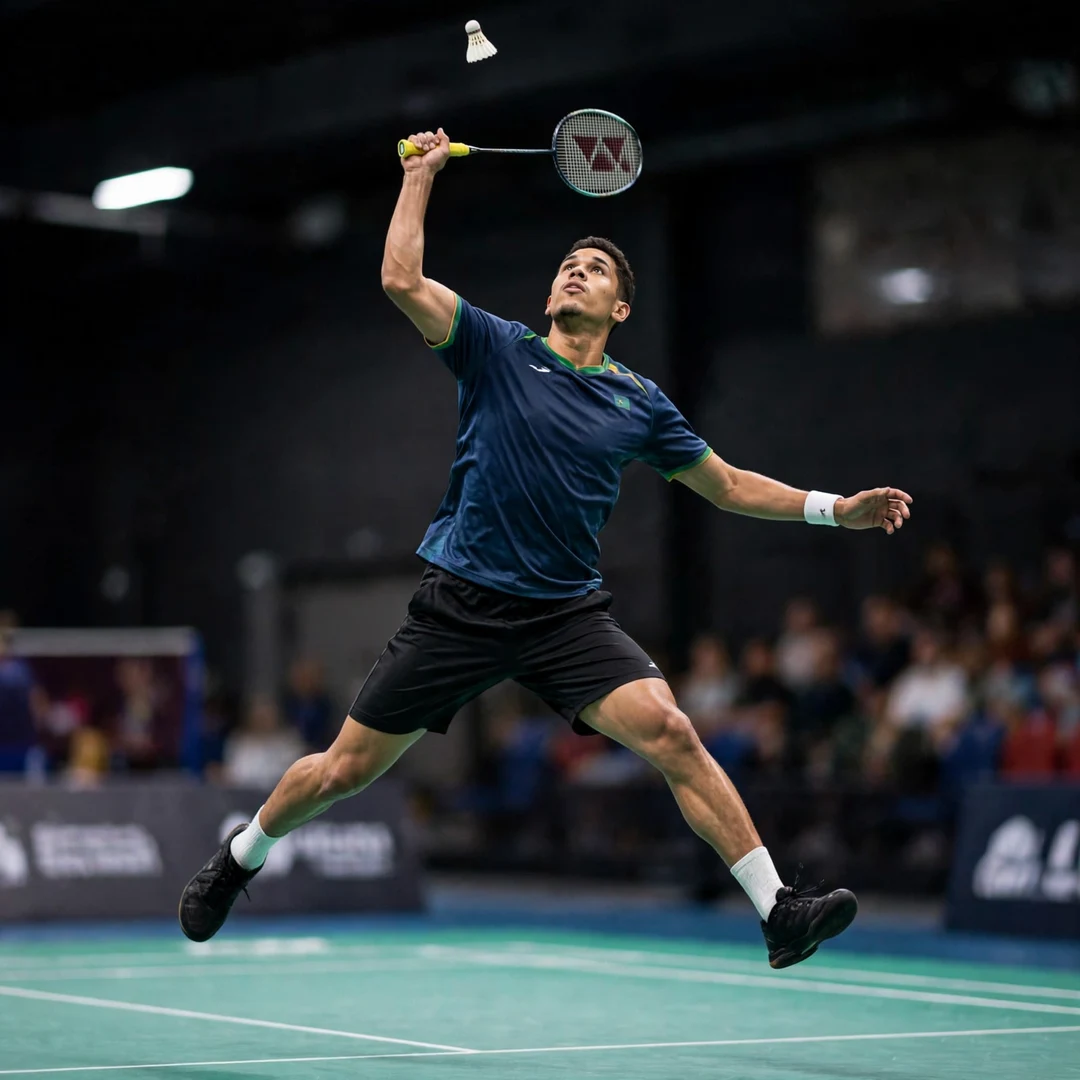 Jonathan Matias of Brazil hitting a jump smash (AI-generated) Jonathan Matias of Brazil hitting a jump smash (AI-generated)