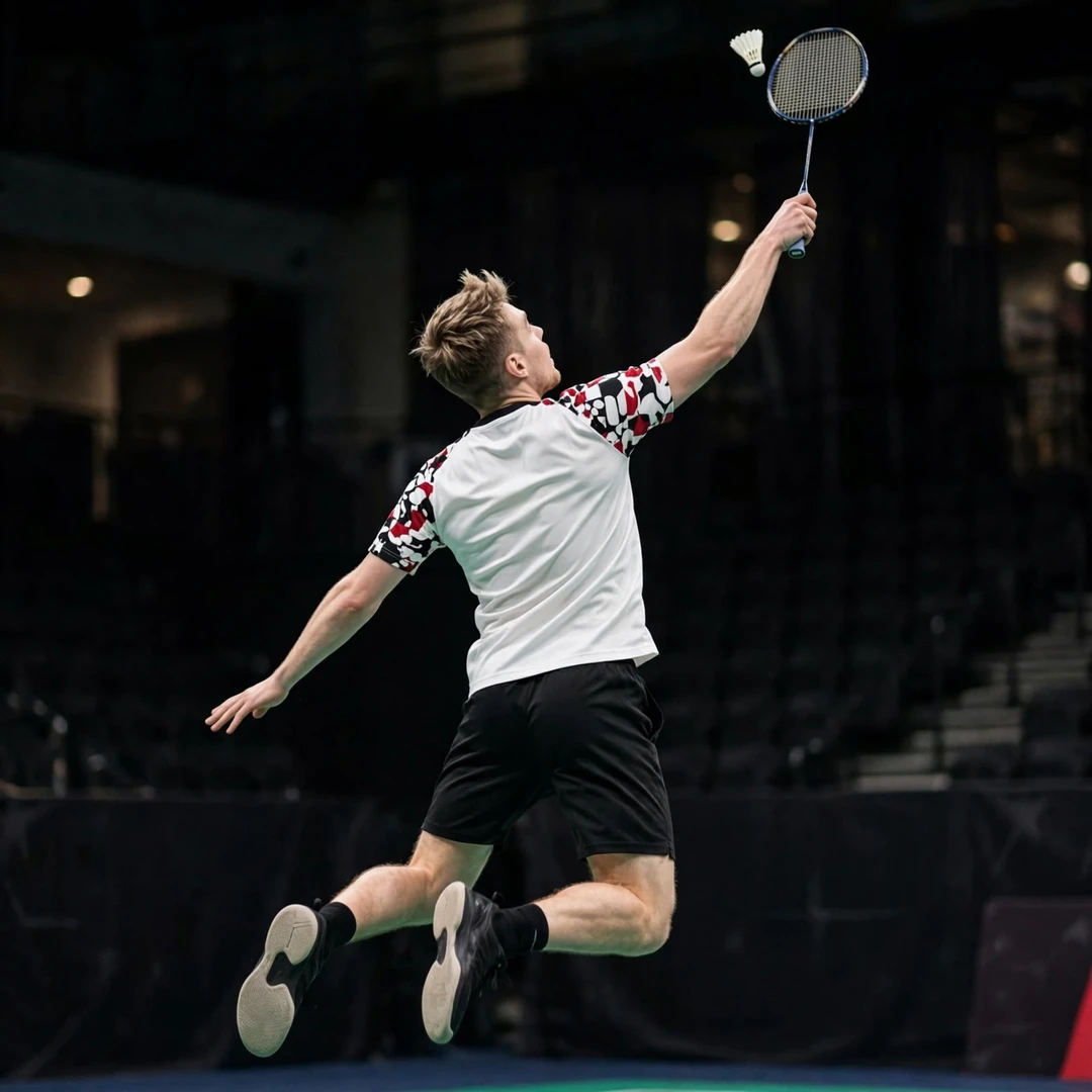 Julien Scheiwiller hitting a jump smash with his right hand (AI-generated) Julien Scheiwiller hitting a jump smash with his right hand (AI-generated)