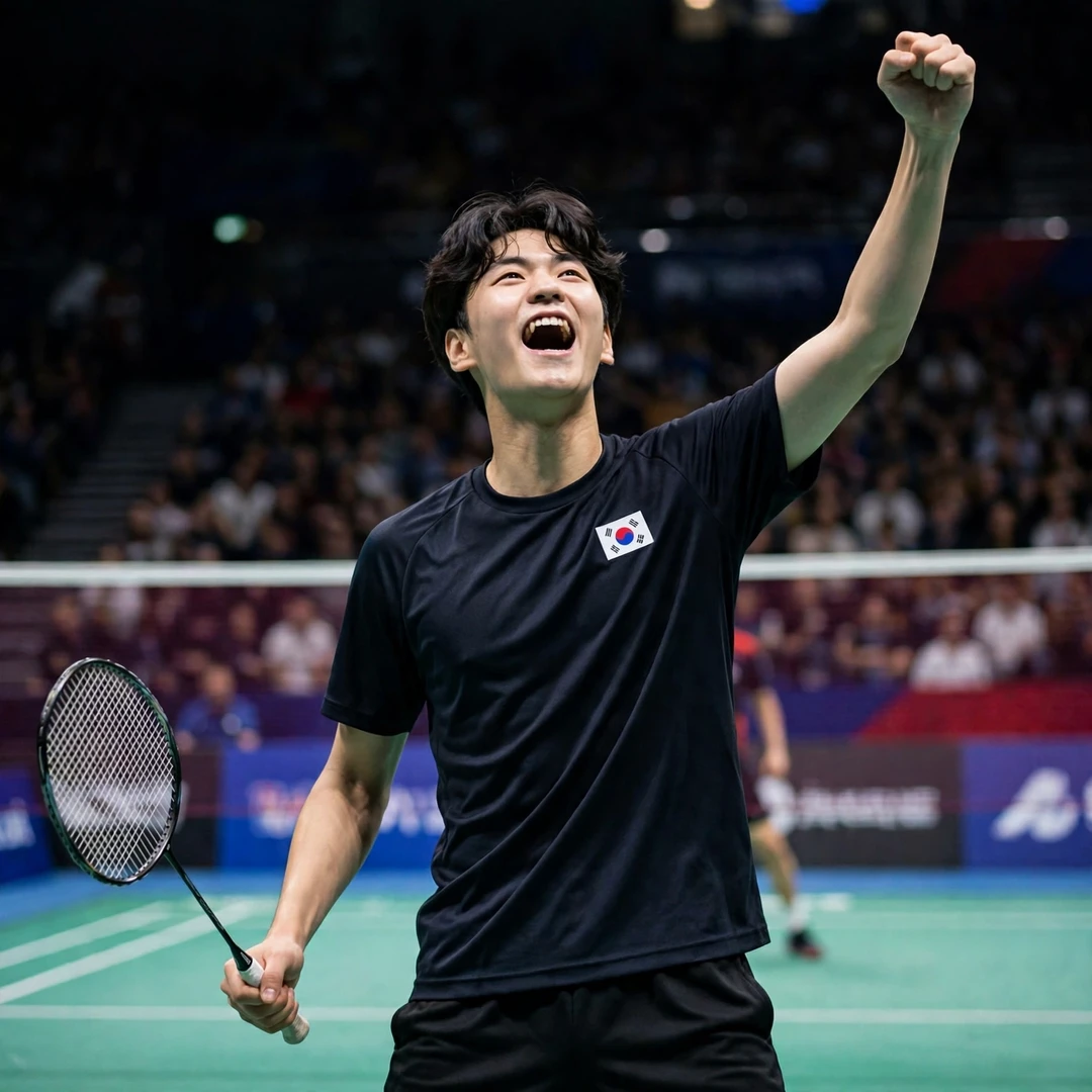 Kim Byung Jae celebrating a victory (AI-generated) Kim Byung Jae celebrating a victory (AI-generated)