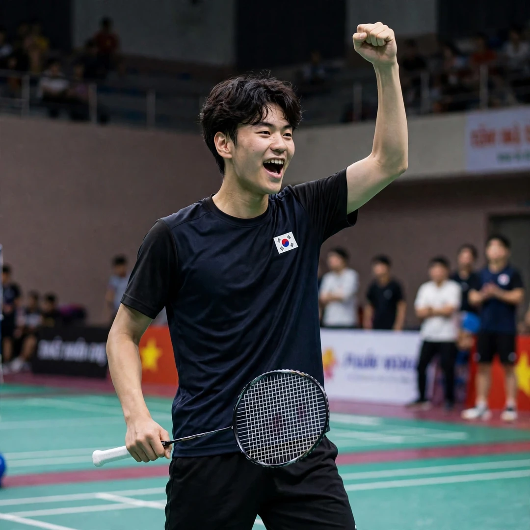 Kim Byung Jae celebrating his back-to-back Vietnam International Series titles (AI-generated) Kim Byung Jae celebrating his back-to-back Vietnam International Series titles (AI-generated)